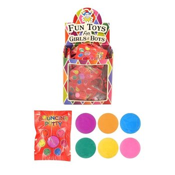 Põrkav plastiliin jagamiskottides displeil (60 tk)