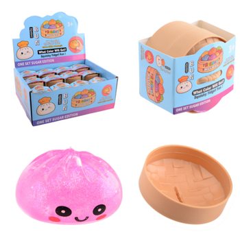 RAGE - Squishy SUGAR EDITION Bun Dumplings V&Auml;IKE (5.3 x 5.3 x 4.1 Cm) Viral 2026 Fidget Toy (24 tk)