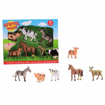 ANIMAL WORLD - TALULOOMADE M&Auml;NGUFIGUURIDE KOMPLEKT, 6 TK (1 tk)