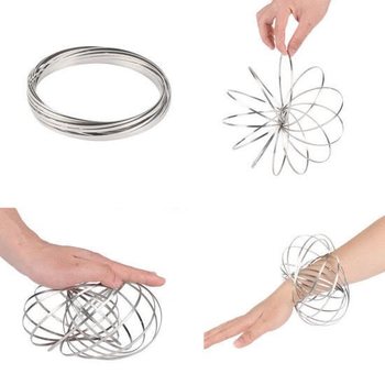 Magic Rings / Flow Rings - Kineetiline 3D V&otilde;lur&otilde;ngas - H&Otilde;BE | KARBIS (10 tk)