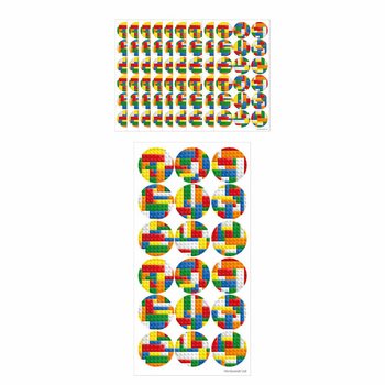 Fun kleepsud - Brickz klotsid (10 lehte)