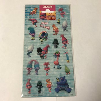 Kleepsuleht: TROLLS, 20 x 10 cm (10 tk)