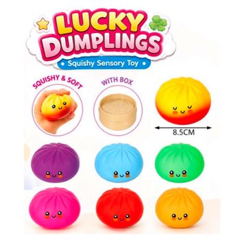 RAGE - LUCKY DUMPLINGS - Squishy Bun Dumplings SUUR M&otilde;&otilde;dud 8.5 x 8.5 x 4.8 cm - KARBIS (12 tk)