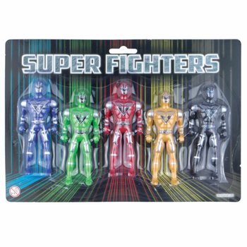 SUPER FIGHTERS - 5 Tegevusfiguuri Kaardil (6 tk)
