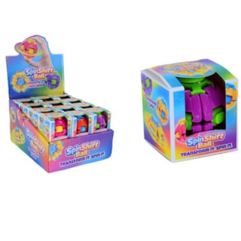 SPIN & POP FIDGET SPINNER PALL - SPIN SHIFT BALL - DISPLAY-KARBIS (24 TK)