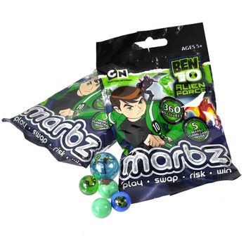 Ben 10 klaaskuulid kotis - 5 tk (15 komplekti)
