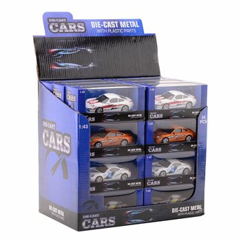 DIE CAST SUPER SPORTAUTOD, M&Otilde;&Otilde;TKAVA 1:43 DISPLEIL (24 tk)