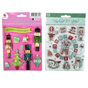 Assortii 3D J&otilde;ulukleebised (6 tk)
