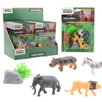 ANIMAL WORLD - SAFARI LOOMADE M&Auml;NGUKOMPLEKT 10-OSALINE KAARDIL - EKRAANIL (12 tk)
