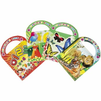 V&auml;ikesed kleepsudega v&auml;rvimisraamatud Mix (12 tk)