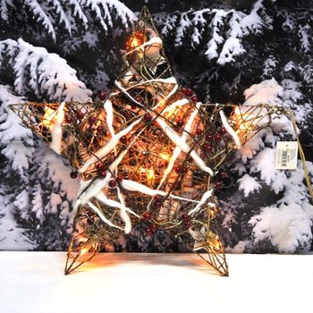 SUUR VALGUSTATUD JÕULUTÄHT DEKORATSIOON 45 CM (2 tk)