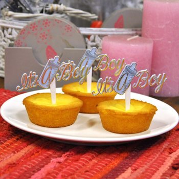 S&uuml;nni Cupcake Tikud - It's a Boy (12 tk.)