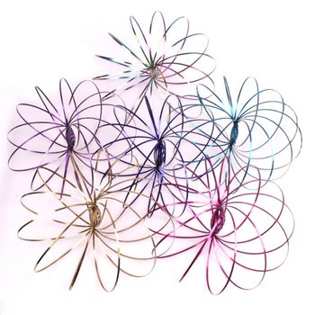 **RAGE 2018** Magic Rings / Flow Rings - Kineetiline 3D v&otilde;lur&otilde;ngas - MULTI COLOR | KAARDIL (10 tk)