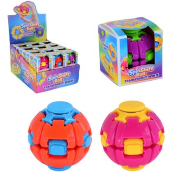 SPIN & POP FIDGET SPINNER PALL - SPIN SHIFT BALL - DISPLAY-KARBIS (24 TK)