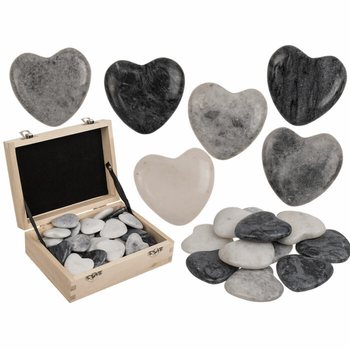SÜDAMEKUJULISED LOODUSKIVID - WORRY STONES (36 tk)