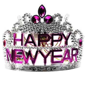 HAPPY NEW YEAR kroon valgustusega (10 tk)