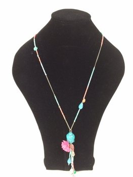 Pikk Ibiza stiilis kaelakee Buddhaga (1 tk)