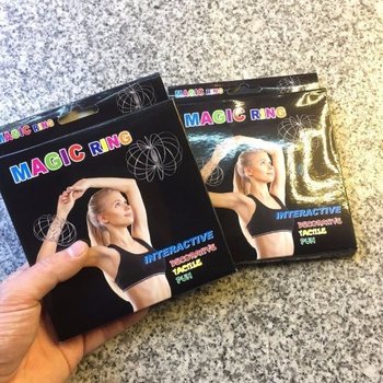 Magic Rings / Flow Rings - Kineetiline 3D V&otilde;lur&otilde;ngas - H&Otilde;BE | KARBIS (10 tk)