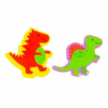 2-osaline DINO kustukummi komplekt displeis (36 tk)
