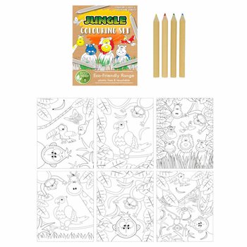 KESKKONNAS&Otilde;BRALIK &ndash; Džungliloomade joonistuskomplekt (25 tk)