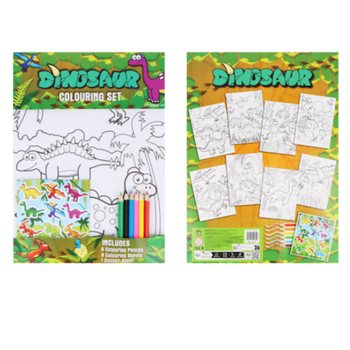 SUUR V&Auml;RVIMISKOMPLEKT - MUDEL: DINOSAURUS - M&otilde;&otilde;dud 22x30x1 CM (12 tk)