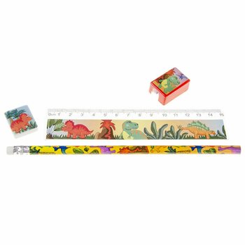 4-osaline joonistuskomplekt Dinosaurus (24 tk)