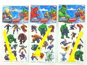 MARVEL HEROES KRAABITAVAD KLEEBISED (24 tk)