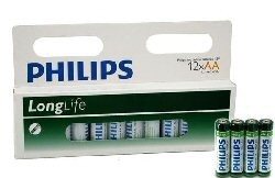 12x PATAREID "PHILIPS - SUPER HEAVY DUTY" AA - LONGLIFE (12 tk Blister)