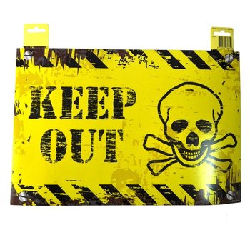 DEKORATIIVNE UKSESILT - "DANGER" / "KEEP OUT" (12 tk.)