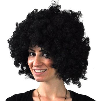 Afro Parukas Must (5 tk) - Hulgim&uuml;&uuml;k