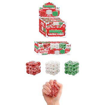 SQUEEZY GLITTER BAUBLE KUUPIKUD - S&Auml;RAGA - 3 KUUPIKU KOMPLEKT - SUGAR T&Auml;IDIS - DISPLAY (6 KM)