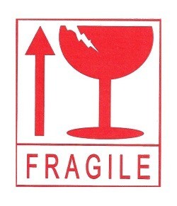 FRAGILE ETIKETT / &Otilde;RN KLEEBIS (45 lehte)