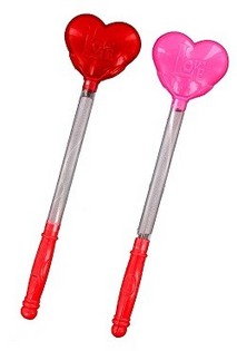 LED Party Helendav Kepp - Südame Mudel (12 tk)