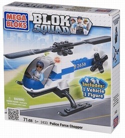 MEGABLOKS BLOK SQUAD POLITSEIHELIKOPTER - 2433 (1 tk)
