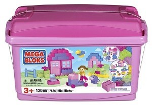 MEGABLOKS MINI BLOKS TUB ROOSA - 7536