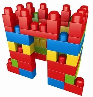 MEGA BLOKS Konstruktoriklotsid Kotis (70 Osa) - 8309