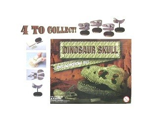 Dinosauruse pealuu v&auml;ljakaevamiskomplekt (12 tk)