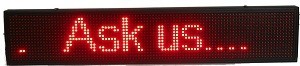 LED jooksevtekstiga valgustabloo