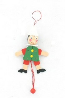 Puidust h&uuml;ppik Pinocchio - Jumping Jack (4 tk.)