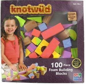 KNOTWUD 100 Vahtplastist Ehitusklotsi (4 tk)