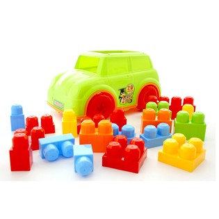 SUURTE EHITUSKLOTSIDEGA AUTO (2 tk)