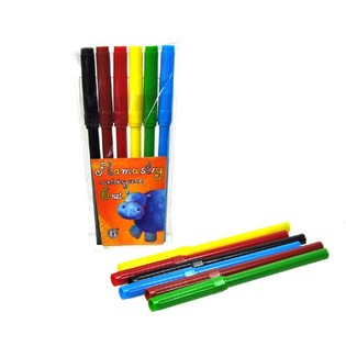 6-osaline viltpliiatsite komplekt (24 tk pakis)