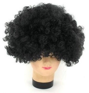 Afro Parukas Must (5 tk) - Hulgim&uuml;&uuml;k