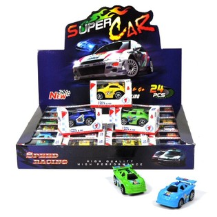 Inertsiga Mini Mänguautod Esitluskarbis (24 tk)