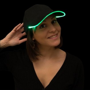 HELENDAV LED-M&Uuml;TS / PARTY CAPS - V&Auml;RV: ROHELINE (12 TK)