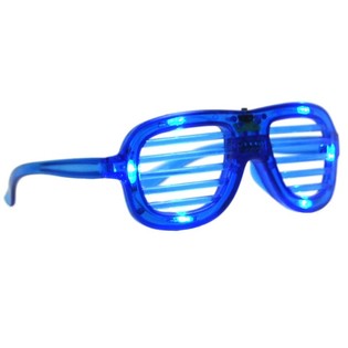 VALGUSTUSEGA SHUTTER SHADES PRILLID - SININE (12 tk)