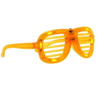 LED SHUTTER SHADES VALGUSTUSEGA PRILLID - VÄRVUS: KOLLANE (12 tk)