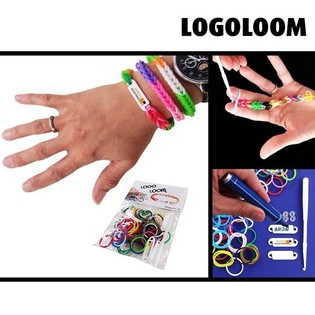 "LOGOLOOM" Käevõrude Valmistamise Komplekt Siltidega (50 tk)