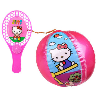 Hello Kitty kummiga palli ja reketi komplekt (12 tk)
