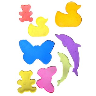 Dekoratiivsed Geelkleebised Jelly Gems 22x12 cm (24 tk)